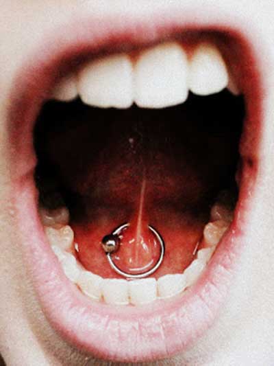 Piercing no Freio da Língua 1 imagens de piercing no freio